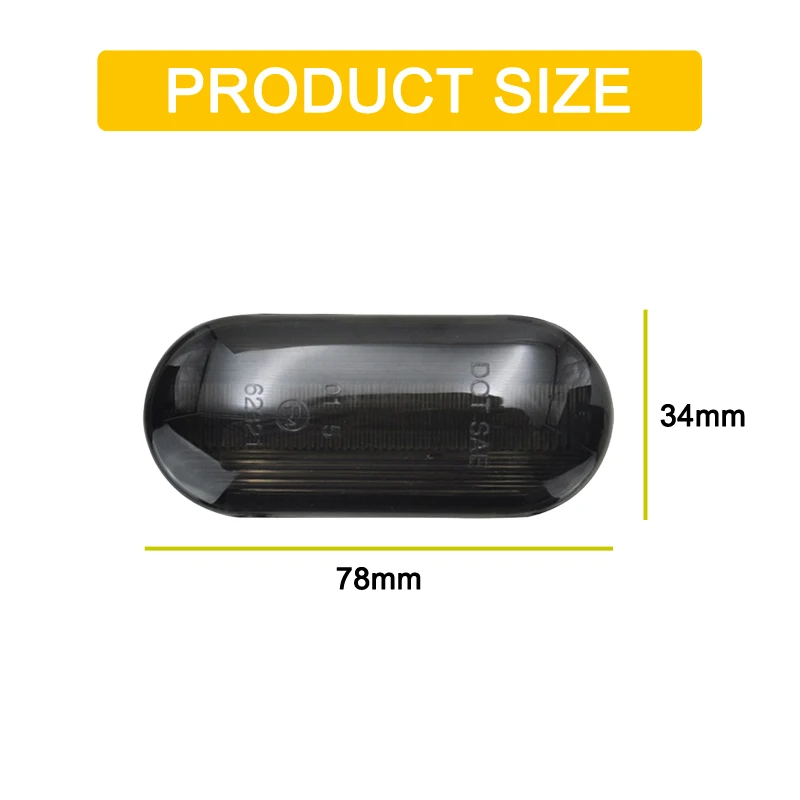 Marqueur de garde-boue latéral LED étanche, lentille fumée, clignotant, pour VW Caddy Camper Amarok coccinelle Vento UP E-UP Amarok