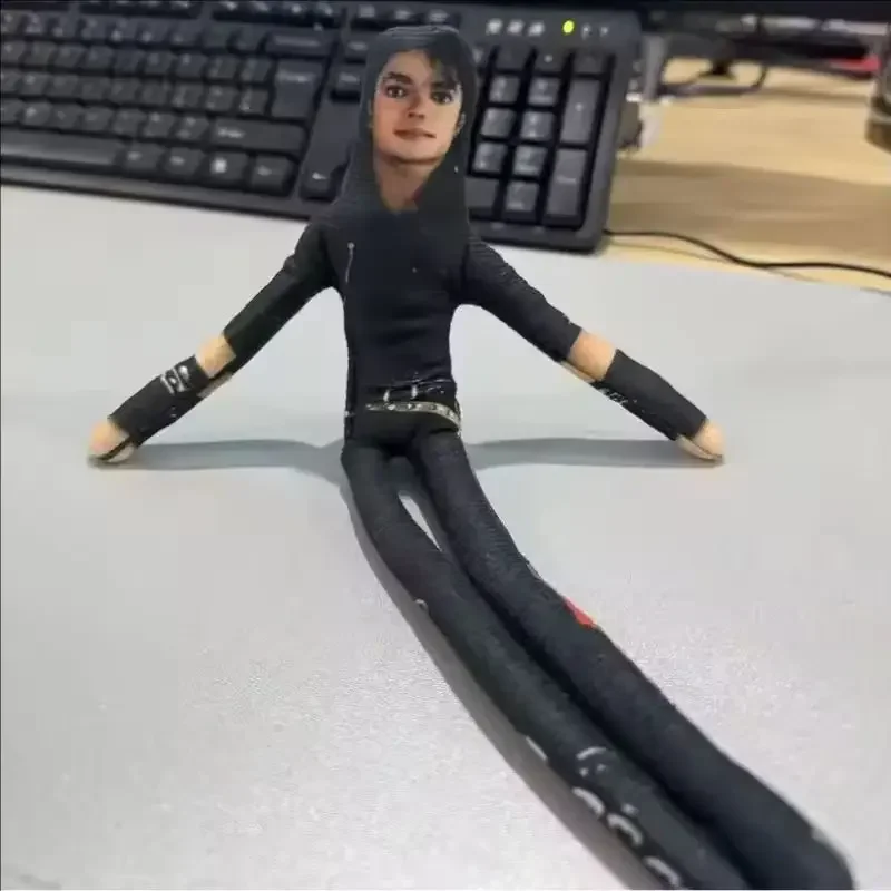 New Michael Jackson CosplayToy Figure Prop Doll Plush Stuffed Figure Dolls Room Decoration Abstract Joint Mobility Props Gift view 5