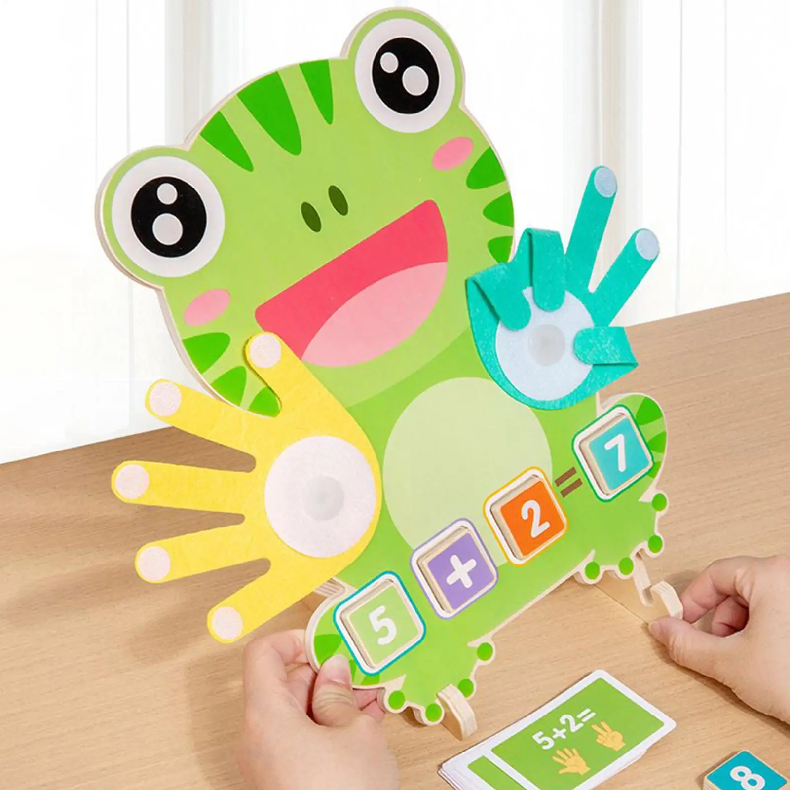 ไม้ของเล่นเพื่อการศึกษา Early การรับรู้สีเกมคณิตศาสตร์ชั้นประถมศึกษาปีที่ 1 สําหรับห้องเรียนอนุบาลก่อนวัยเรียนการสอนห้องเด็กเล่น