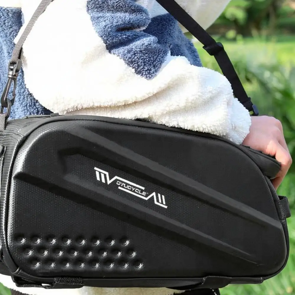 For DTUCYCYLE Bike Pannier Bag EVA Hard Waterproof Cycling Rear Rack Trunk Storage Carrier Bicycle Accessory