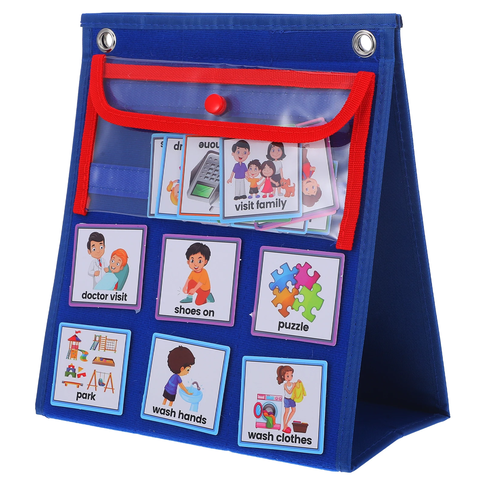 

1Set Kids Visual Schedule Chore Chart Daily Routine Board for Home Classroom Hanging Toddler Schedule Chart Kids Routine Board