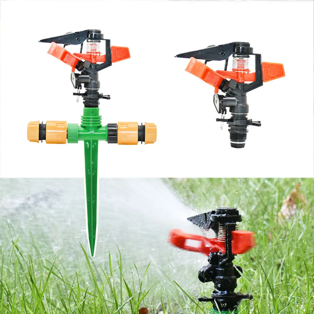 

Adjustable 1/2" Thread Rotating Jet Sprinklers Irrigation Rocker Sprinkler Nozzles For Garden Farm Lawn