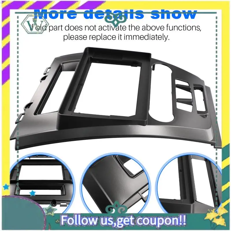 

Upgraded 10.1 Car Radio Fascia Frame Adapter For FORD FUSION 2009-2012 2 Din Dash Android Mp5 Panel Frame Kit