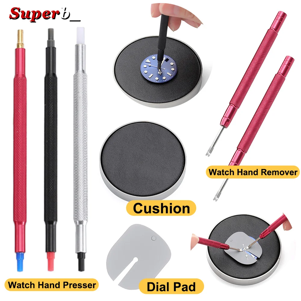 1/2/3/7PCS Watch Hand Pressers Pusher Fitting Set Kit Watchmakers Watch Repair Tool Kit Double-ended Needle Pen and Needle Set