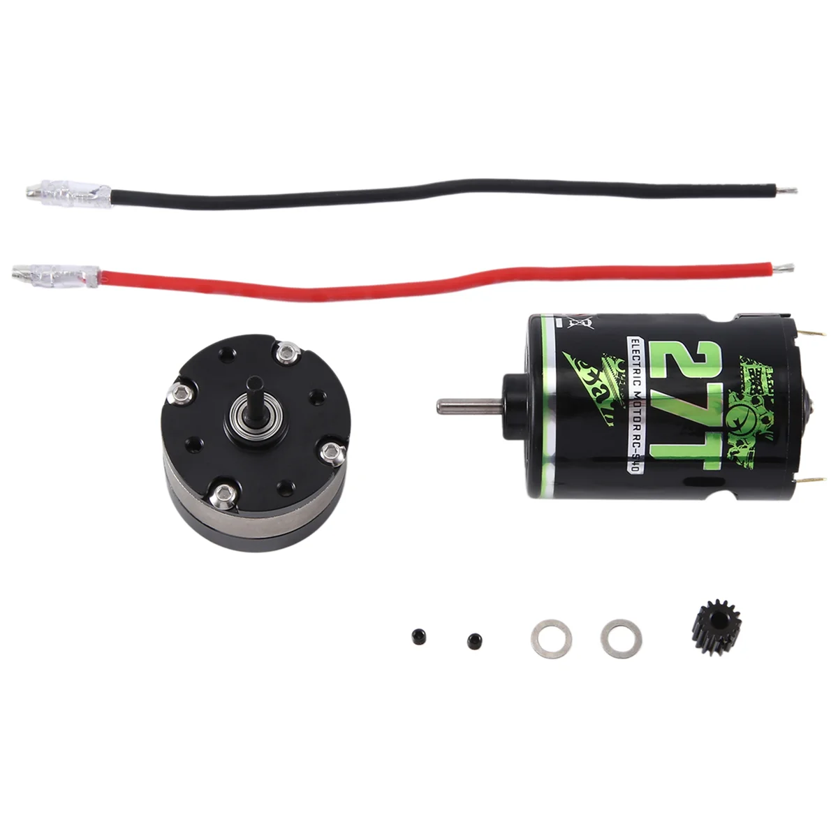 RCXAZ 540 Brushed Motor and 1: 4.2 Ratio Reducer Planetary Gearbox for 1/10 RC Crawler Car TRAXXAS TRX4 Axial SCX10, 27T