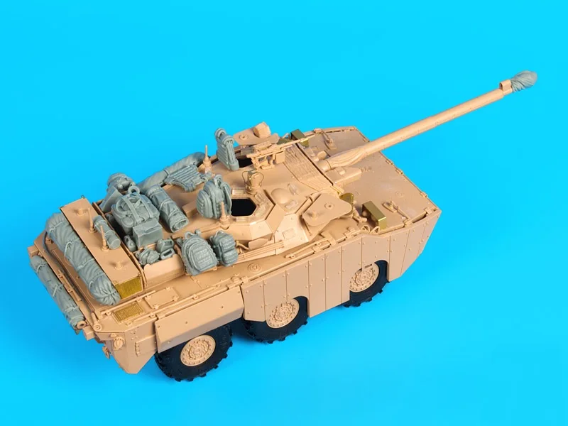 1:35 Scale Resin Die-cast Armored Vehicle AMX-10 RCR Tank Chariot Parts Modification Does Not Include The Unpainted Tank Model