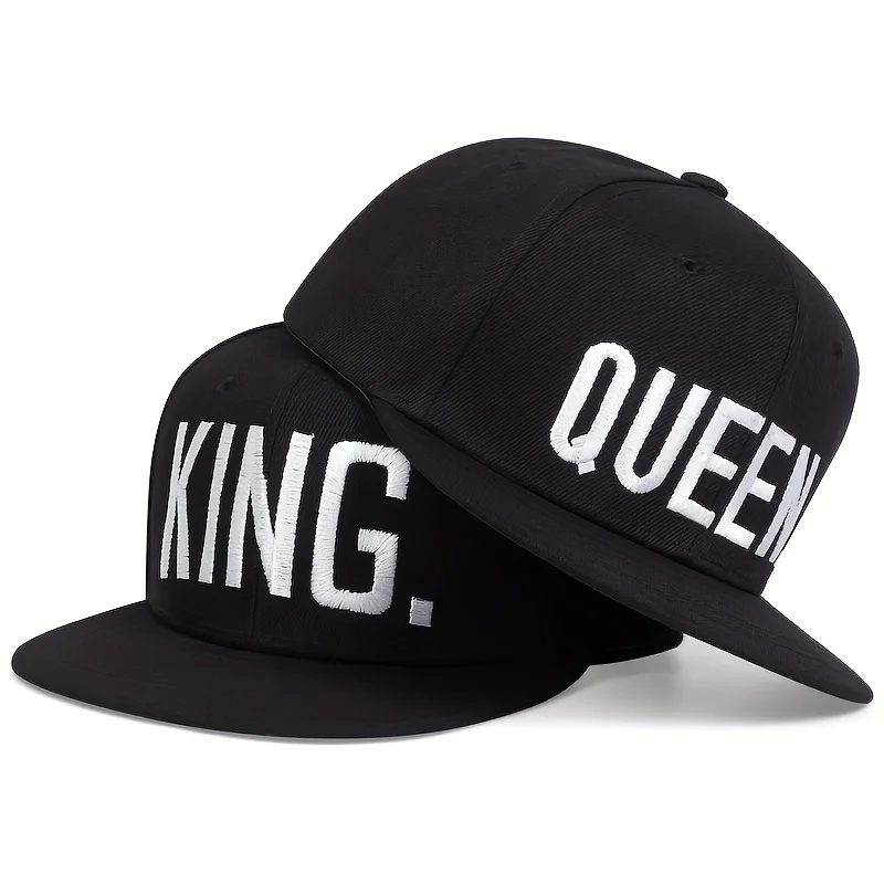 Hip Hop Fashion Baseball Cap King Queen embroidery Snapback Hats Adjustable sports Leisure Caps Men Women Outdoor sun hats