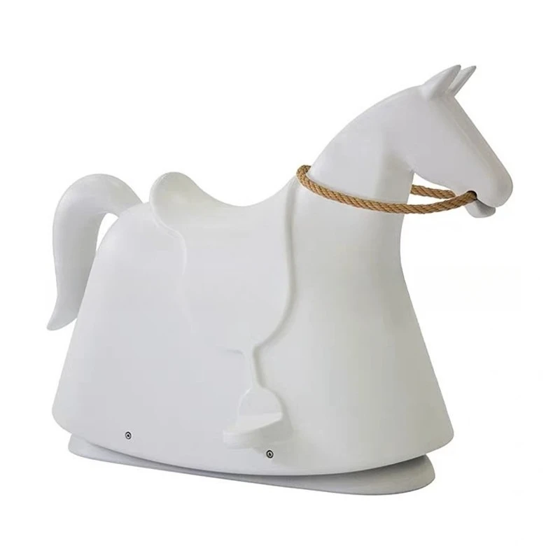 

Home decoration rocking horse toy chair Trojan horse room ornament model house villa pony modeling chair
