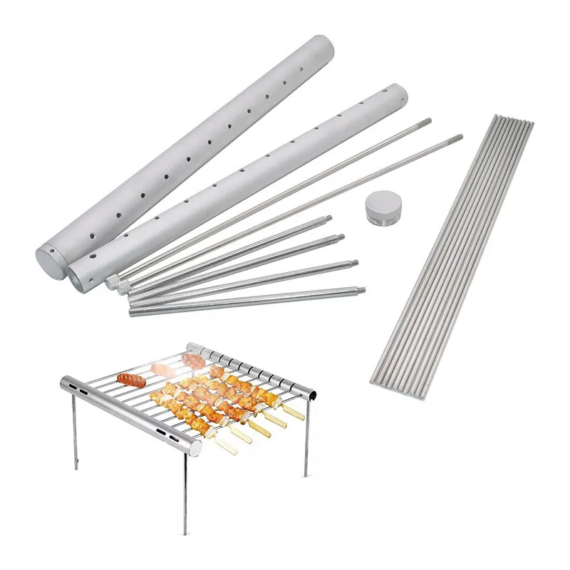 Hot Mini Pocket BBQ Grill Portable Stainless Steel BBQ Grill Folding BBQ Grill Barbecue Stand Accessories For Home Park Use 2