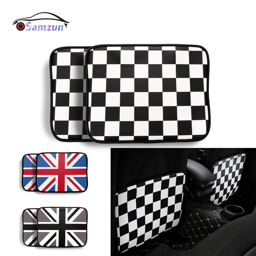 

For MINI Cooper F54 F55 F56 F60 Countryman R60 R55 R56 R52 Car Seat Back Cover Anti-kick Mat Leather Dustproof Pad Accessories