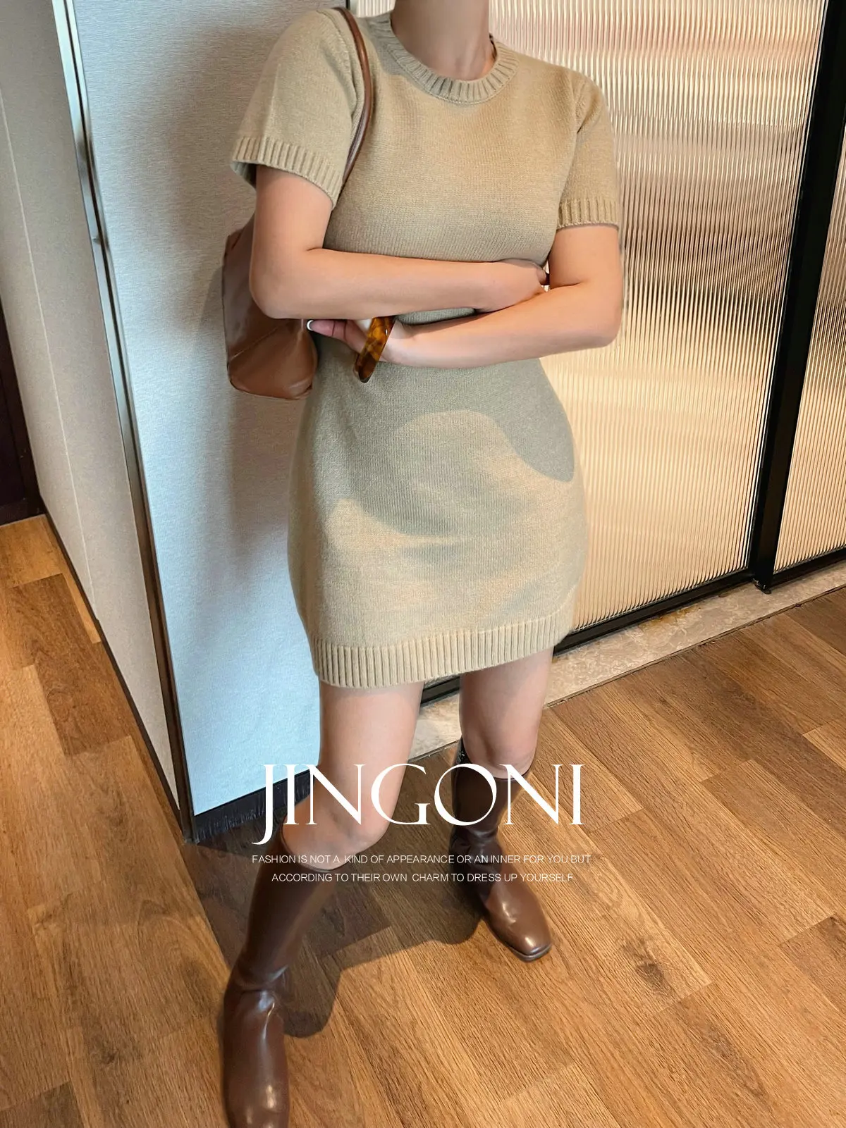 Knit Dresses Blouse Woman Clothing 2024 Autumn Winter Trend Short Sleeve Korean Fashion Style Vintage Elegant Party Luxury New