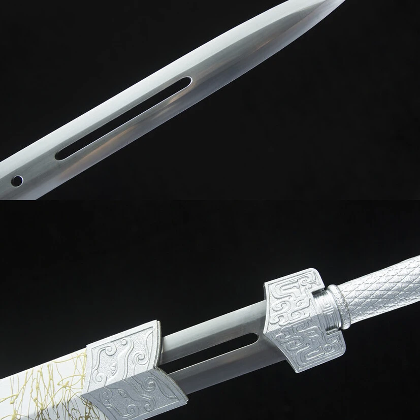 

103.5cm Ice Soul Han Sword Medieval katana Battle Preparation full tang Manganese Steel Edge Cutting Ninja Kung Fu Martial Arts