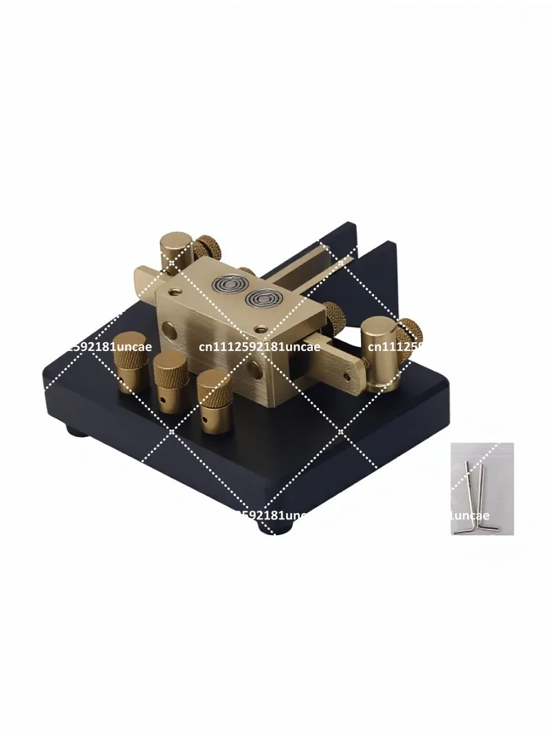 Heavy Duty Brass Adjustable Telegraph Straight Key for Amateur Radio with Pure Silver Contacts