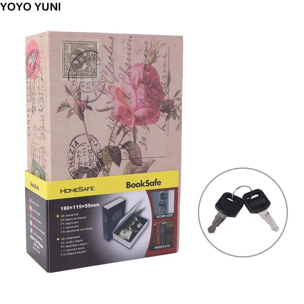 Creative Book Shape Password Security Safe Box Rectangle Anti theft Hidden Dictionary Book Analog Dictionary Book Safe Box Home