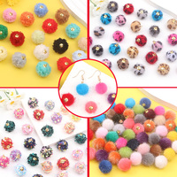 10/20/40pcs Multi-color Polyester Fiber Pendant, Suitable for DIY Bracelets, Earrings, Necklaces, Phone Chains, Jewelry Making