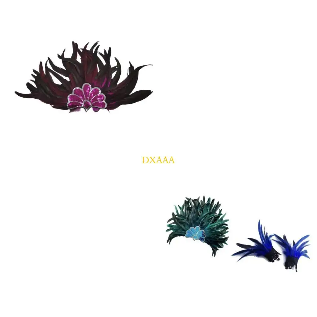 

DXAA Reusable Blue Festival Accessories Headpiece Wristband Set Pack