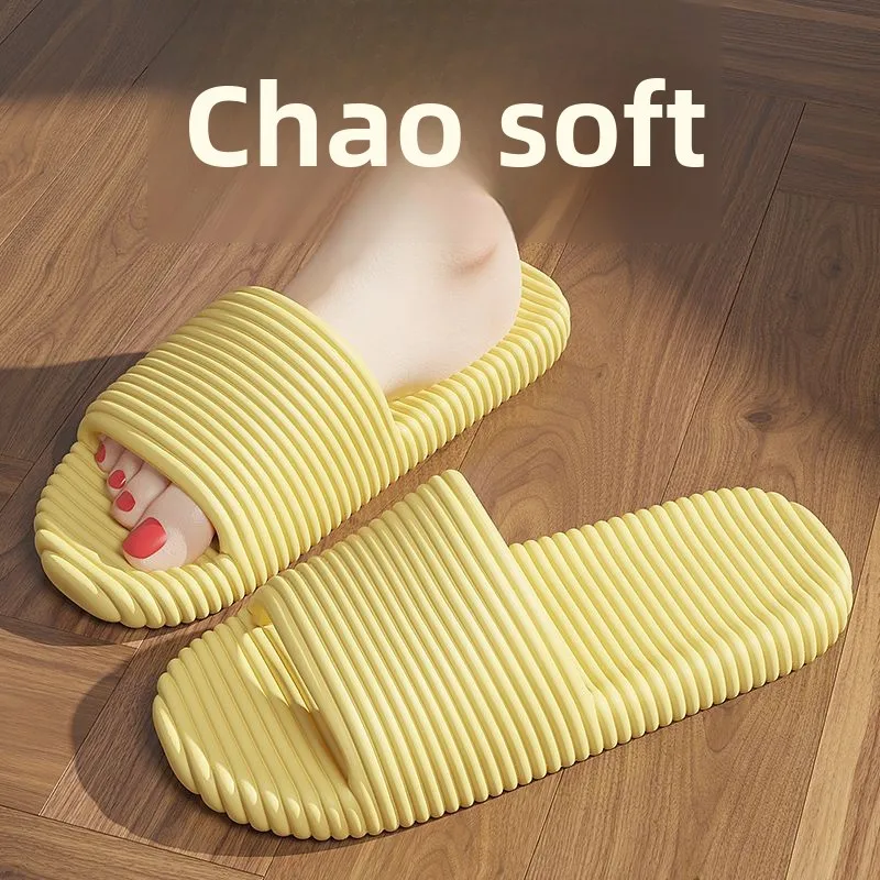 

Anti-Slip Bath Slippers Couple Matching Summer 2026 New Sle Women's Home Indoor Batoom Comfortable Artificial Leather Sli...