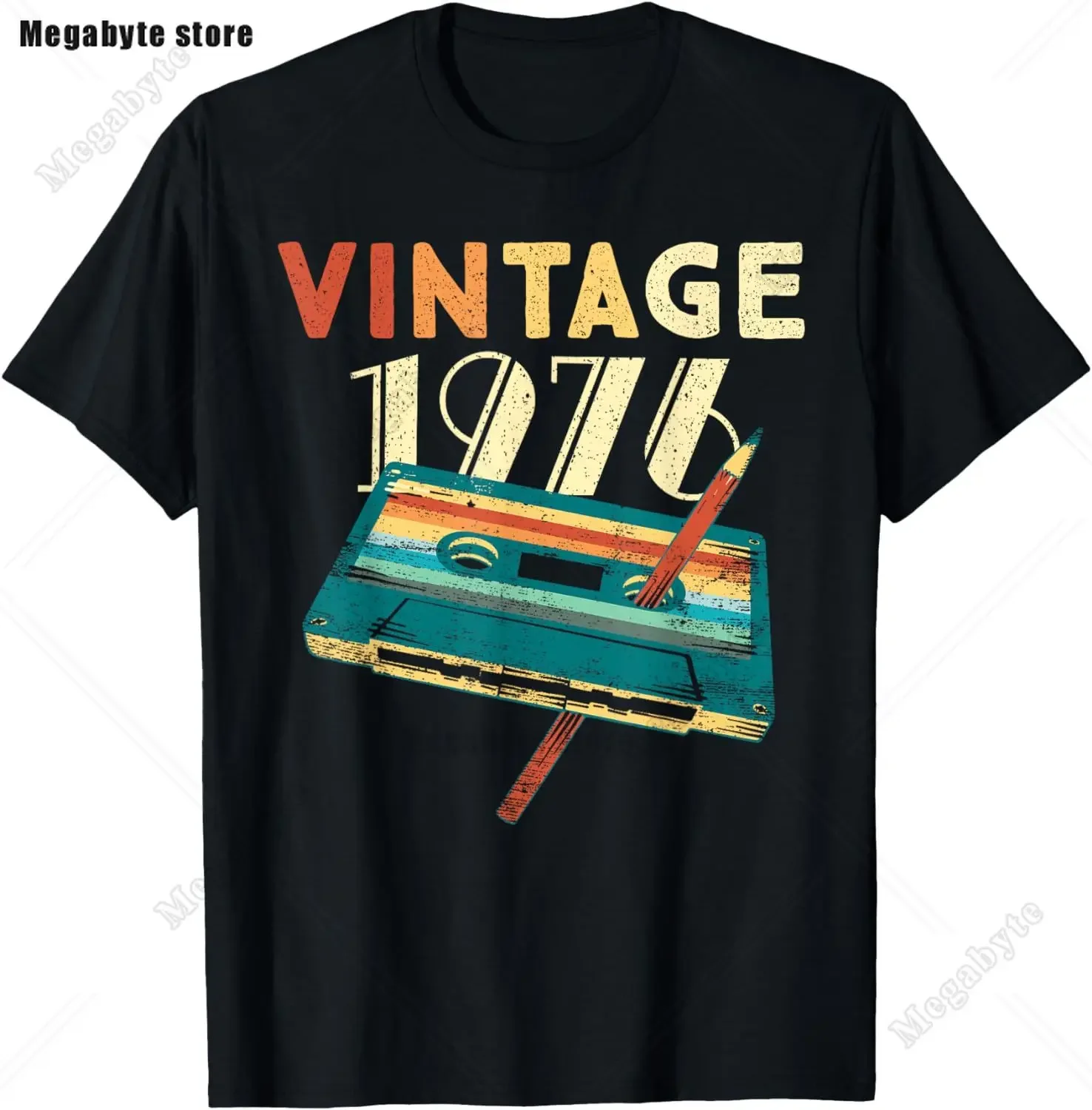 تي شيرت Vintage Legends ولد عام 1976 48th عيد الميلاد 48 سنة للمرأة تي شيرت ملابس الشارع الشهير هدايا بأكمام قصيرة ملابس صيفية