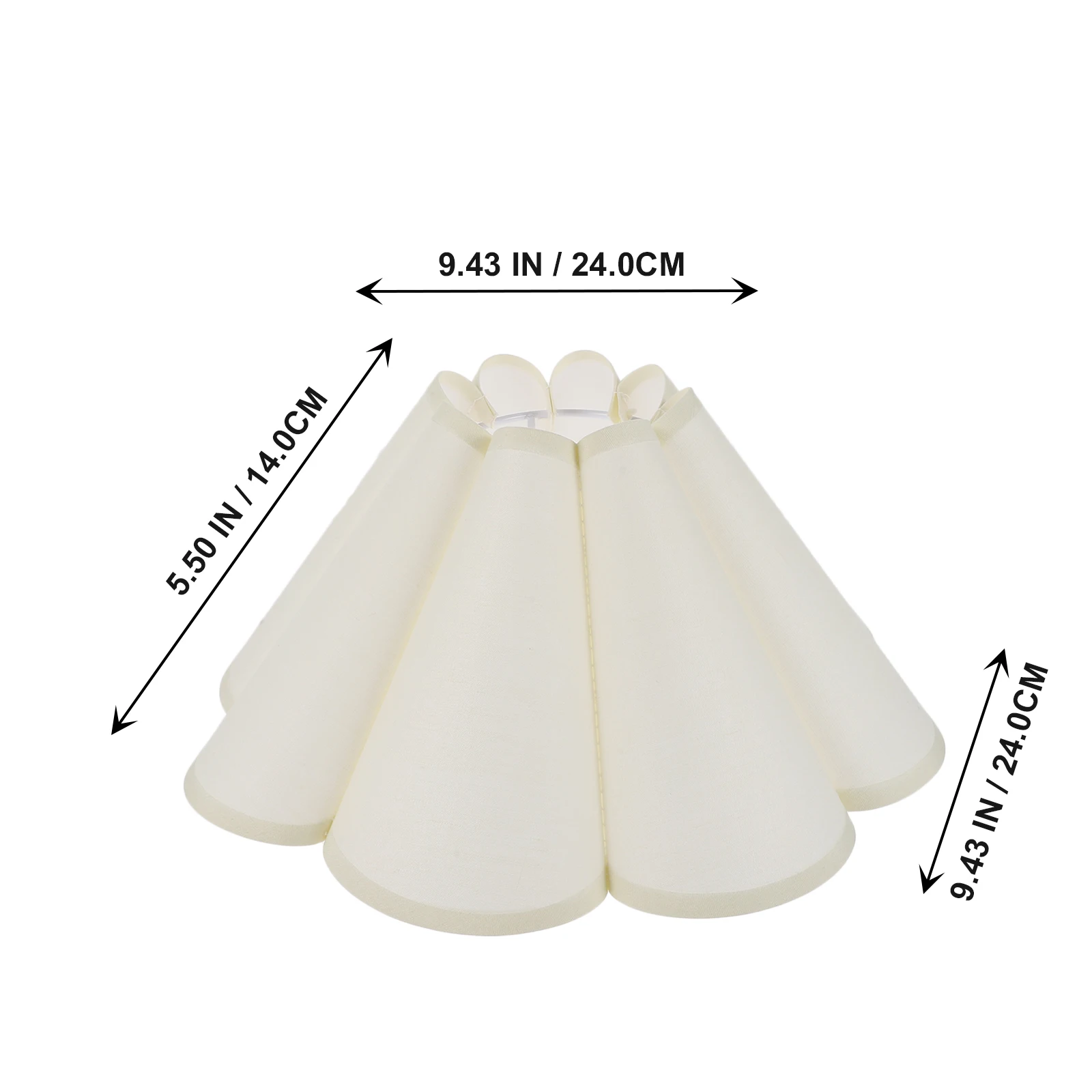 1Pc Korean Style Lampshade Desktop Light Shade Desk Lamp Cover Cloth Petal Lampshade Fabric Cloth Light Cover For E27