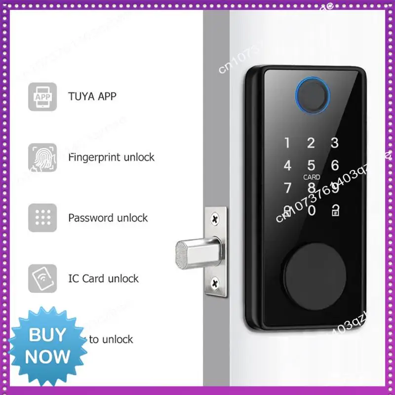 Hot Ltem Electronic Door Lock For Tuya Lock With Deadbolt Lock Fingerprint Lock Keyless Entry With Smartlife App Remote Unlock