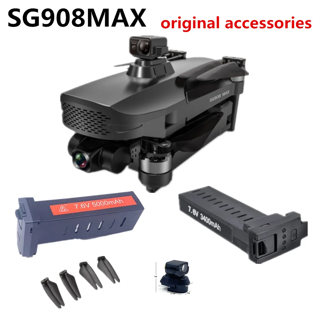 

Original Accessories SG908MAX Drone Battery 7.6V 3400mAh /7.6V 5000mAh Arm With Motor Propeller Blade And Other Spare Parts