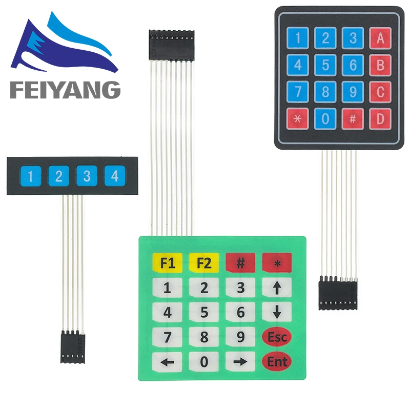 1*4 4*4 4*5 Matrix Array/Matrix Tastatur 16 Tasten Membran Schalter Tastatur für arduino 1x4 4x4 4x5