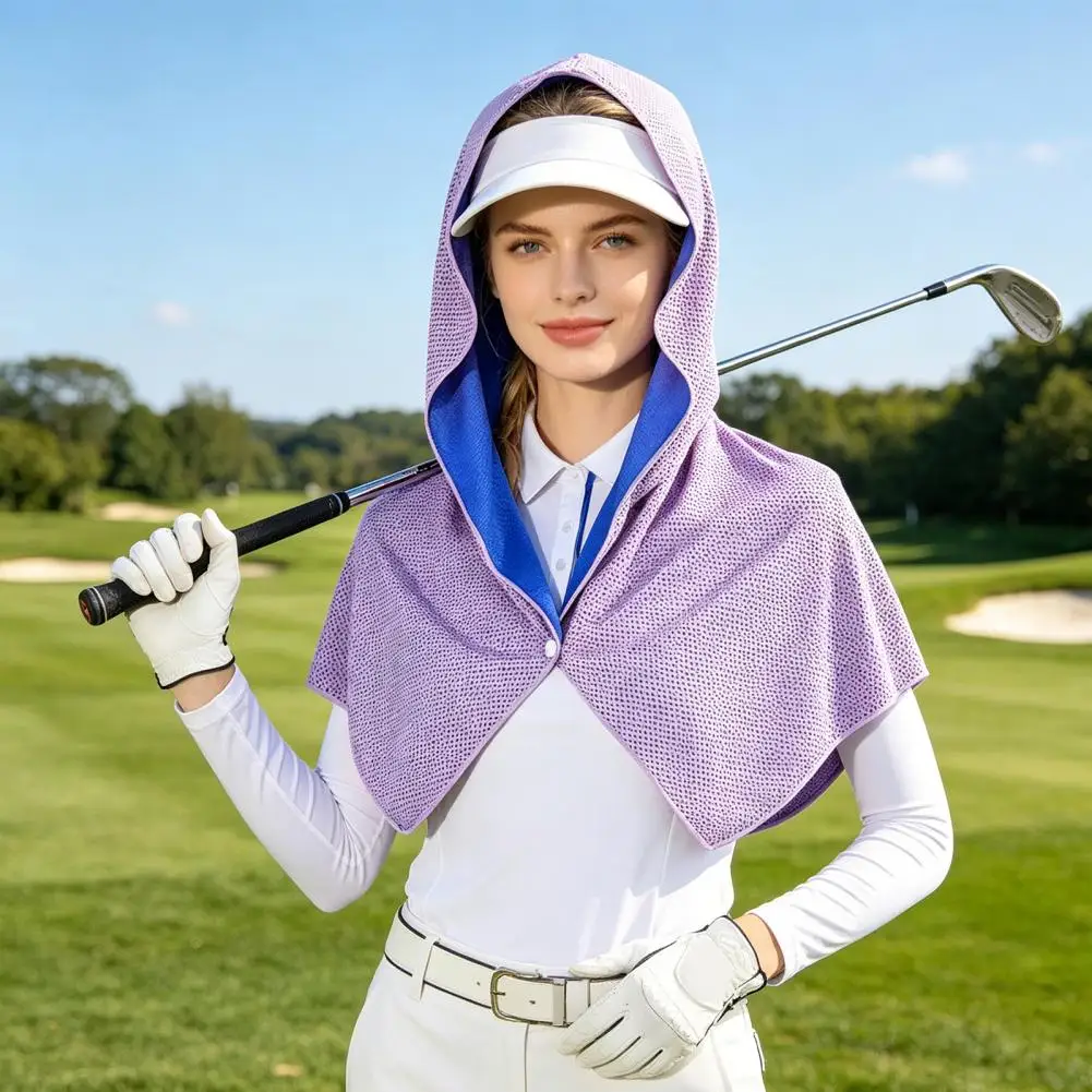 Cooling Sun Protection Shawl Quick Drying Breathable Lightweight Versatile Summer Travel Sweat Towel
