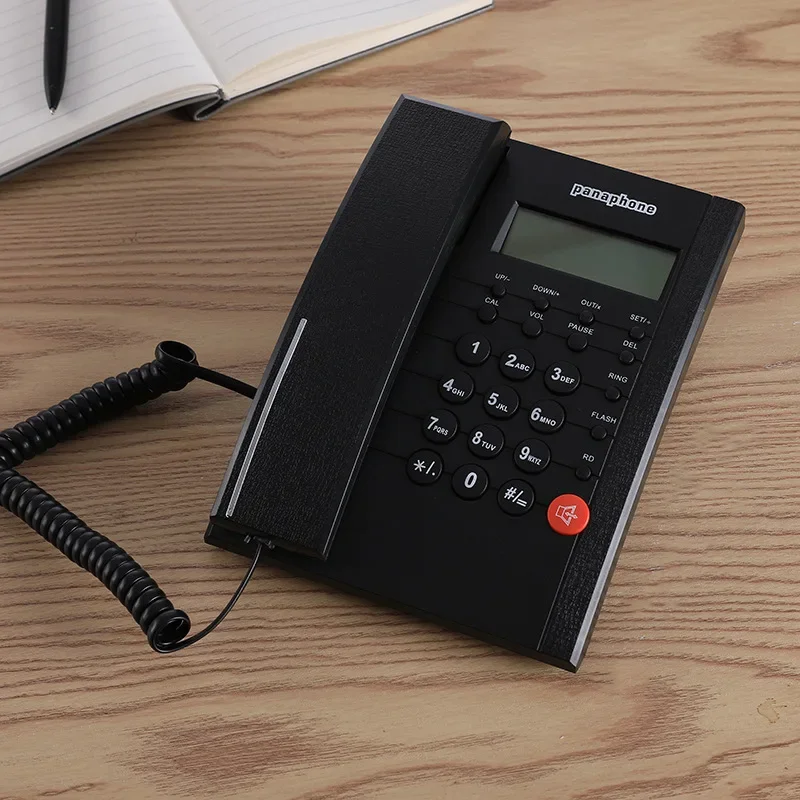 Wired Landline Fixed Telephone Desk Phone with Caller Identification Telephone for Home Office Hotel