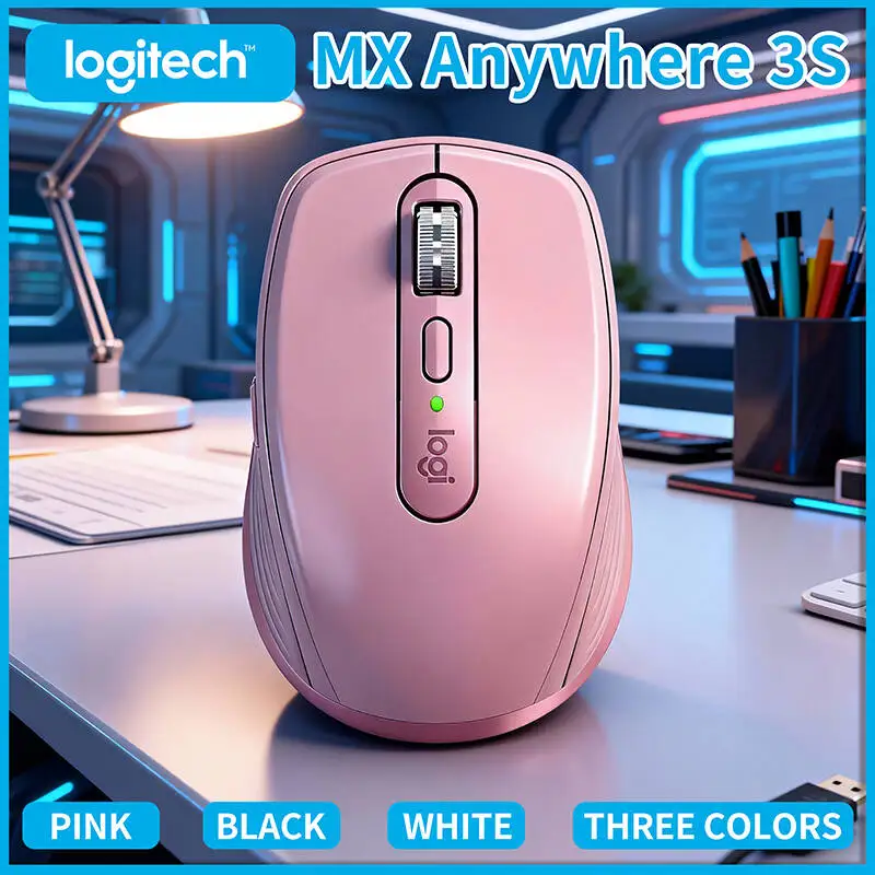 

Compact Logitech MX Anywhere 3S Wireless Mouse - 8K DPI, MagSpeed Scroll, Quiet Clicks, Multi-Device Connect, Long Battery Life