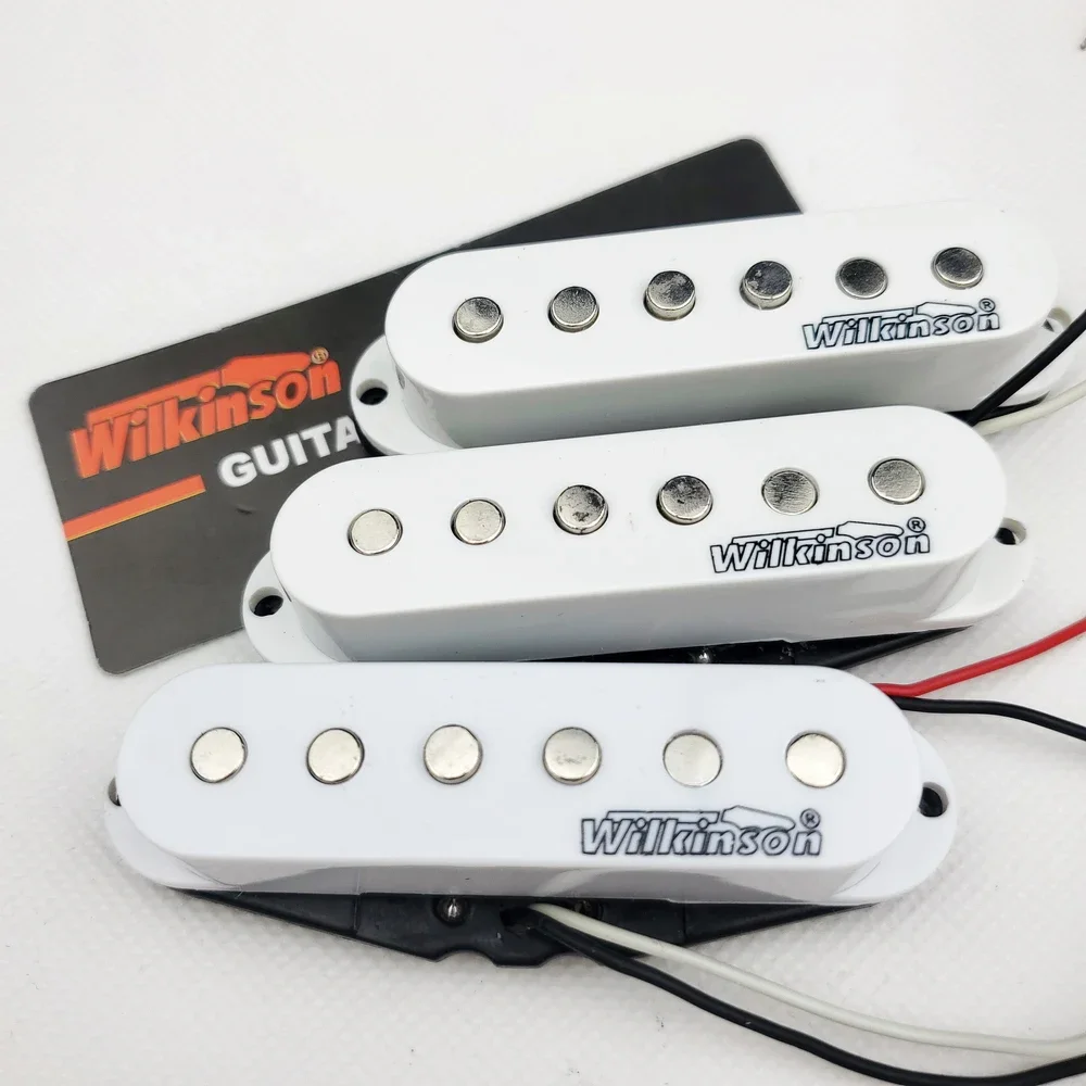 Wilkinson Electric Guitar Pickups Lic Vintage Single Coil Pickups for ST guitar White 1 set WOVS