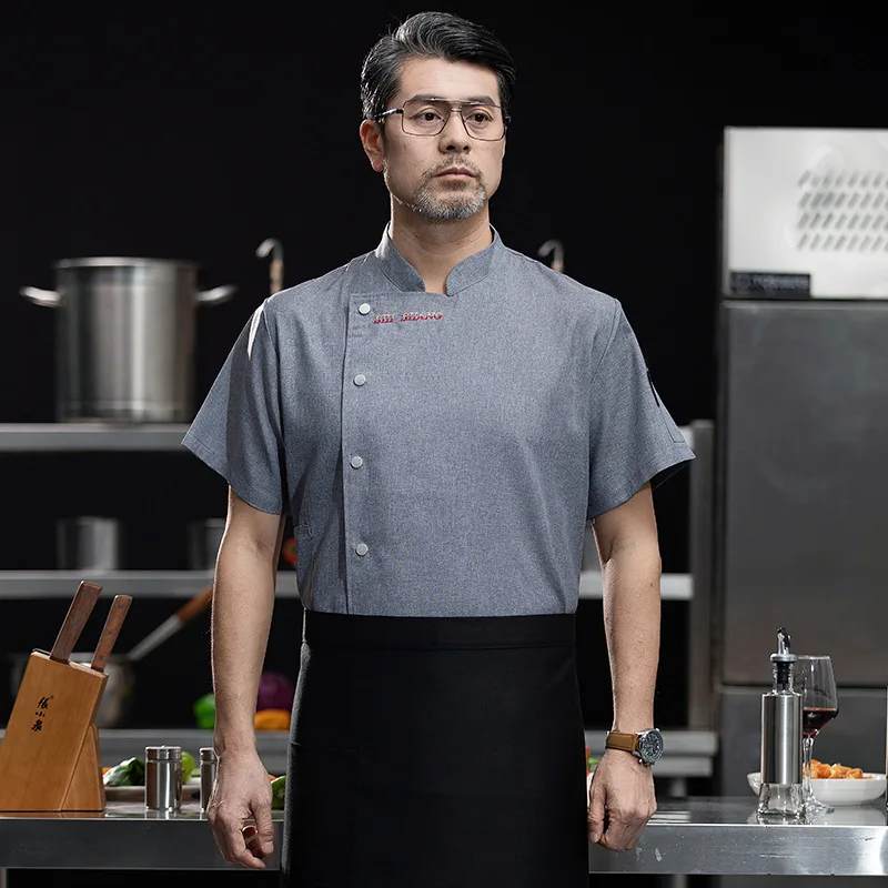 Restaurant occidental Steakhouse uniforme de travail hôtel restauration restauration restauration rapide Restaurant hôtel cantine cuisine été à manches courtes Chef Un