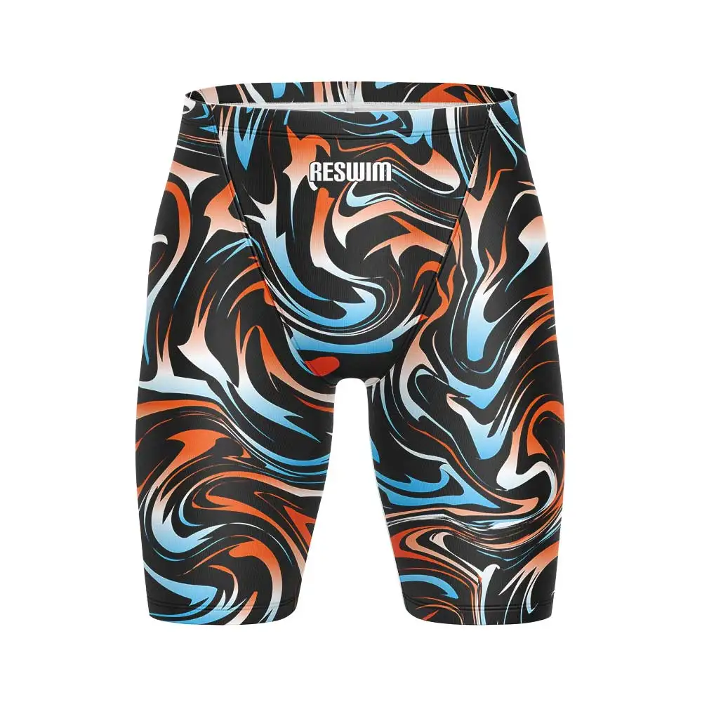 

New Mens Swim Jammer Athletic Training Swimsuit Shorts Quick Dry Swimming Trunks Lycra Beach Swimwear Jammers Tights Surf Shorts