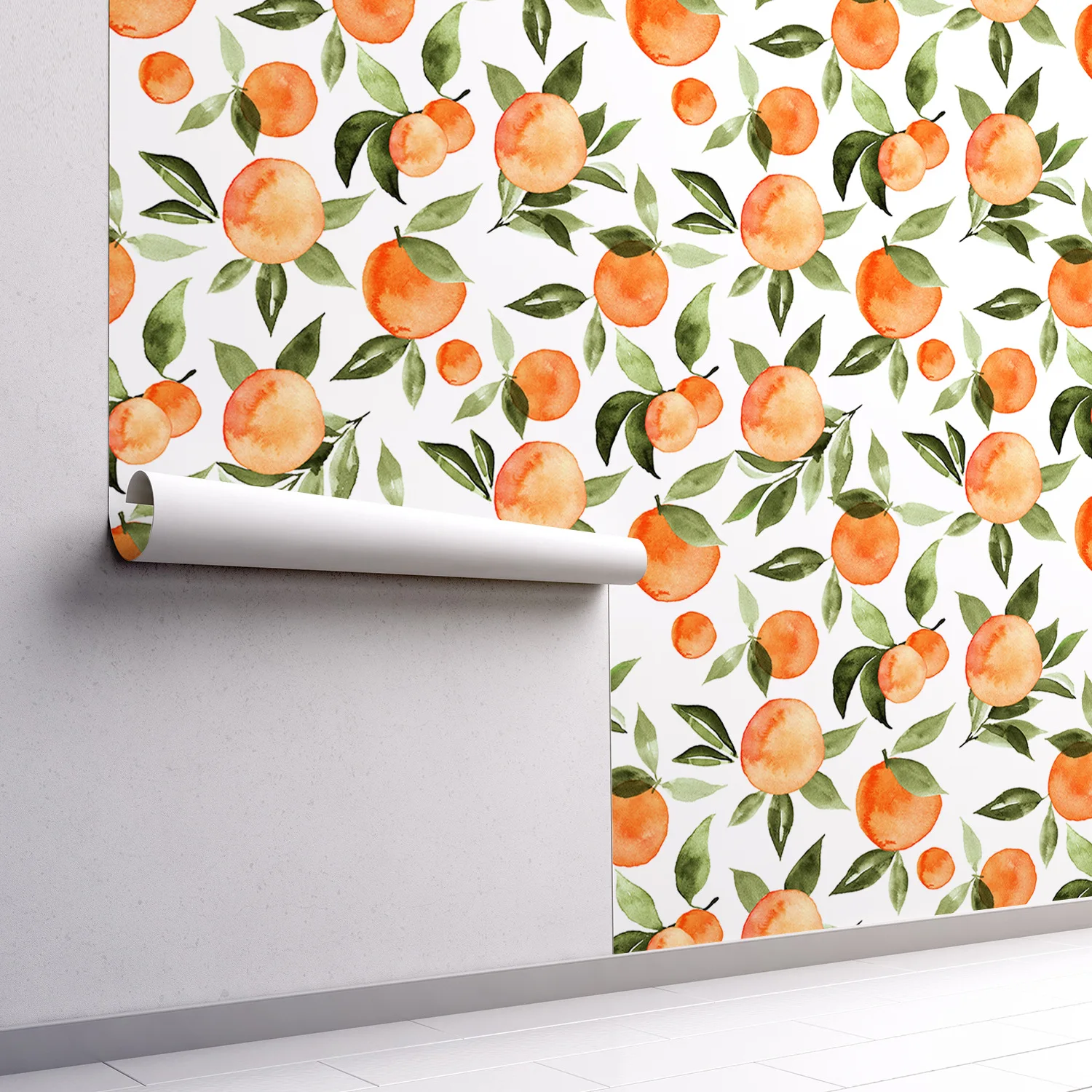 

Peach Wallpaper Fruit Peel and Stick Wall Mural Self Adhesive Wall Paper Nuesery Wall Makeover Furniture Home Decor