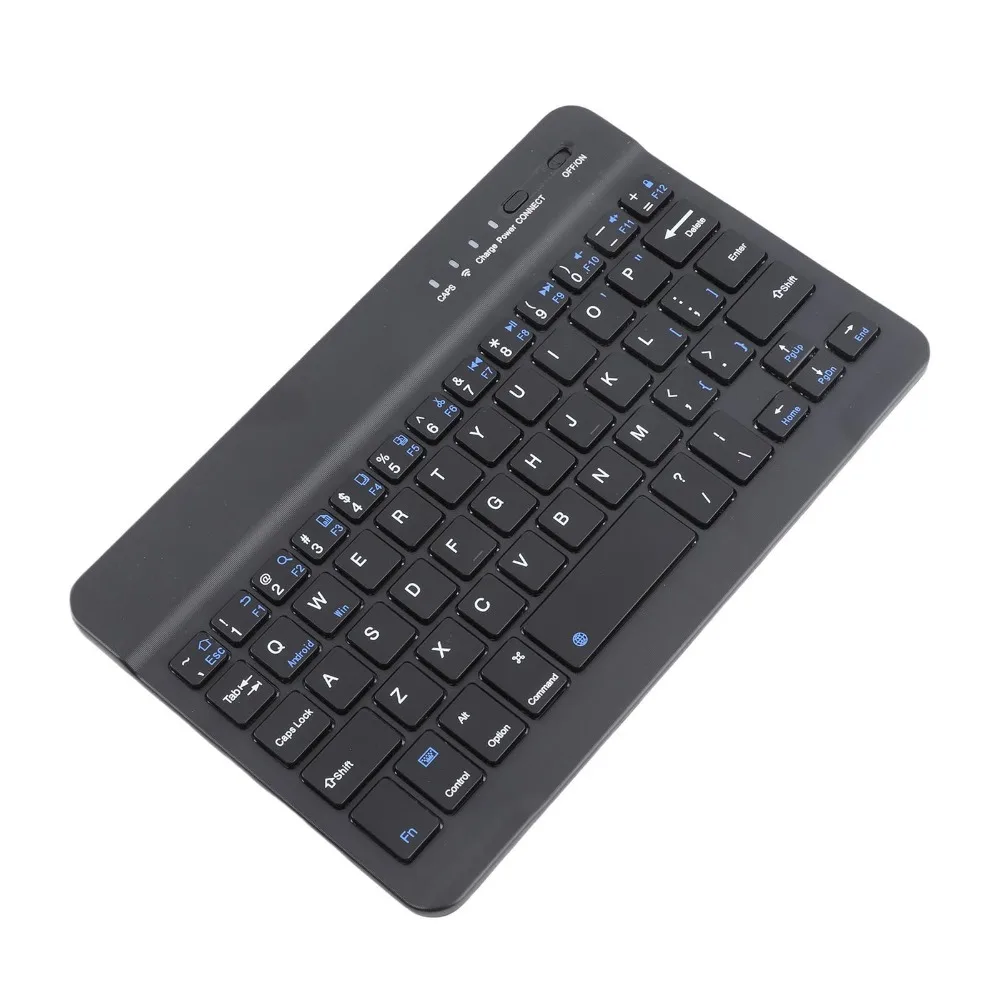 New Black Bluetooth Keyboard Wireless Rechargeable Tablet Computer Keyboard 7 inch Single Keyboard