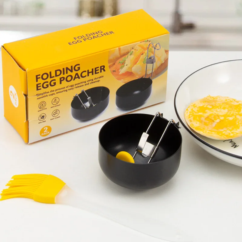 

Stainless Steel Round Non-Stick Egg Frying Mold Multifunctional Anti-Scald Egg Steamer