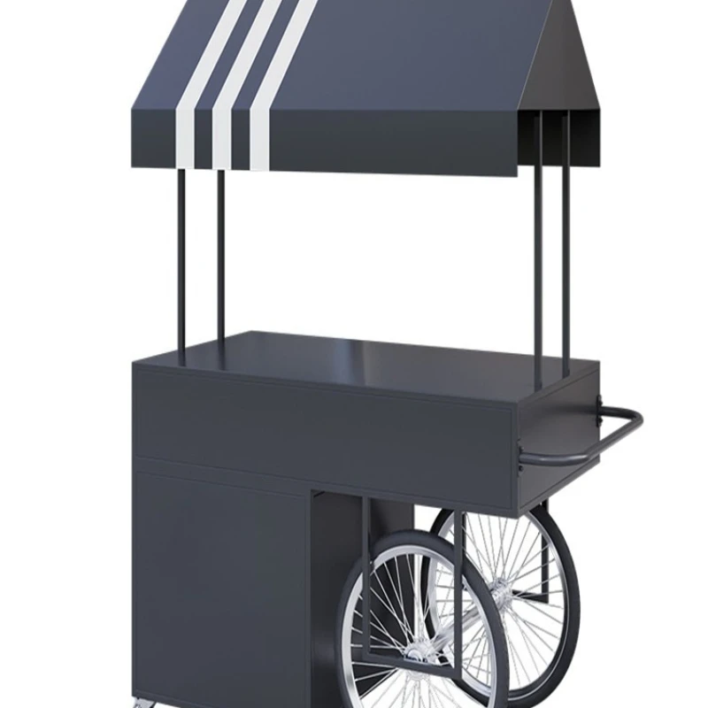 

artifact ice powder stall wrought iron flower cart hand push special shelf market stall night market promotion desk