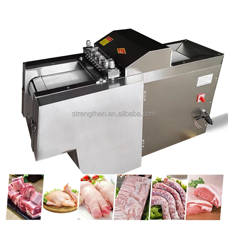 

USA Multifunctional 600-750kg/h Meat Dicing Machine Cube Chicken Cutter Automatic Beef Cutting Machine