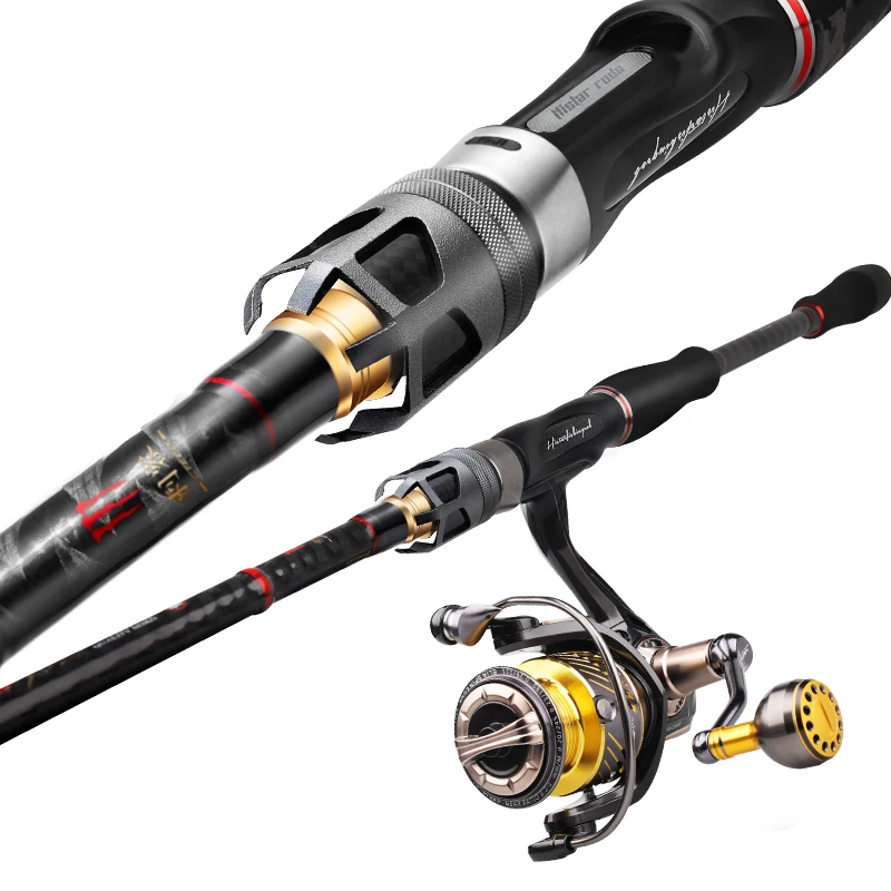 Histar Assassins Spinning 2or4 Sections Fuji Reel Seat Rod Combo DKK SIC Guide High Carbon Fishing Pole& Reel Set