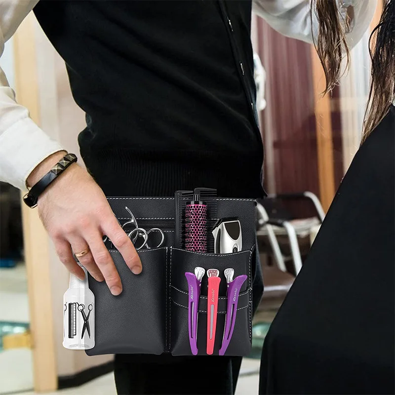 Salon Waist Pack Belt Tool Bag ElectricTrimmer Hair Scissor Bag Clips Comb Case Hairdresser Professional Barber Tool Accessories