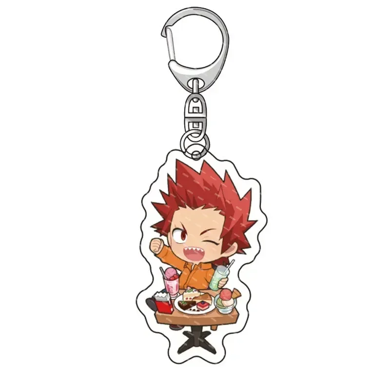 Cute Q Version Acrylic Figures Keychain Boku No Hero Academy Bag Cosplay Props Midoriya Izuku Bakugou Katsuki