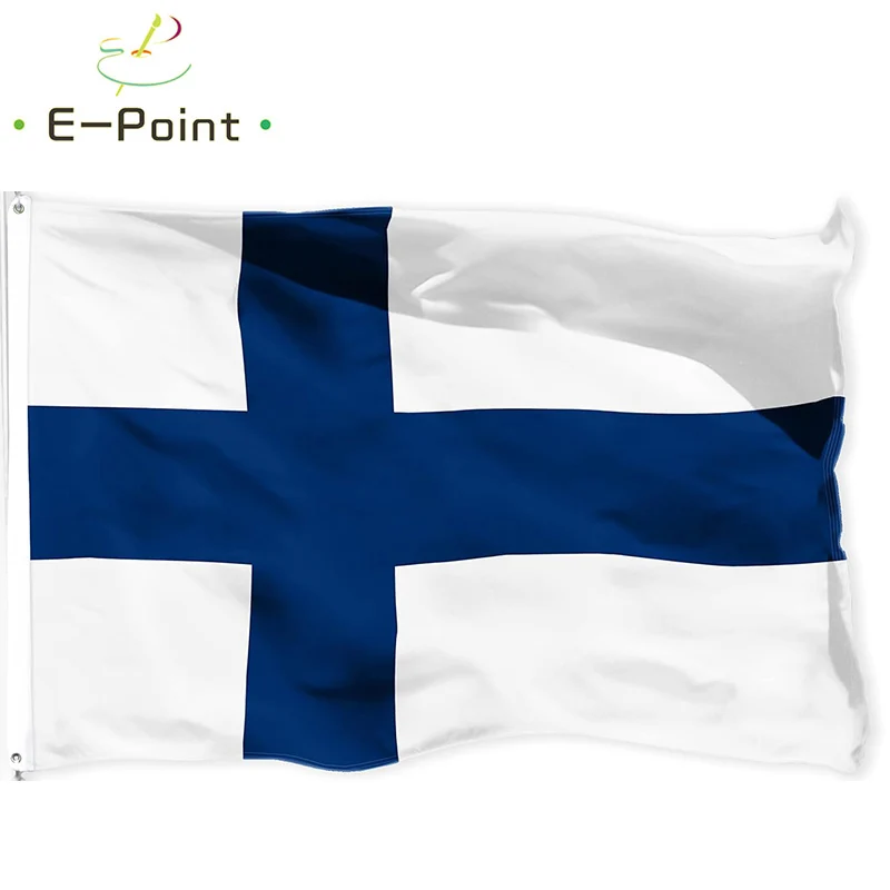 Finland National Flag 2ft*3ft (60*90cm) 3ft*5ft (90*150cm) Size Christmas Decorations for Home Flag Banner