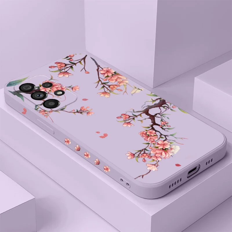 

Ancient Style Flower Case For Samsung Galaxy A73 A53 A33 A23 A13 A03 A72 A52 A52S A32 A22 A12 A02 A02S A71 A51 A31 A21S 4G 5G Co