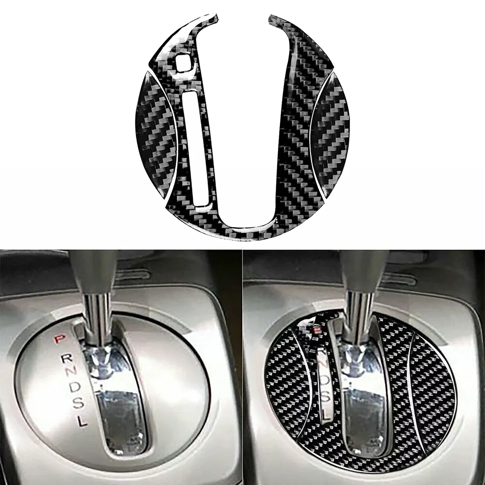 Automatic Gear Shift Cover Carbon Fiber Trim Car Decoration Fashionable Design Left Hand Drive Scratch-resistant
