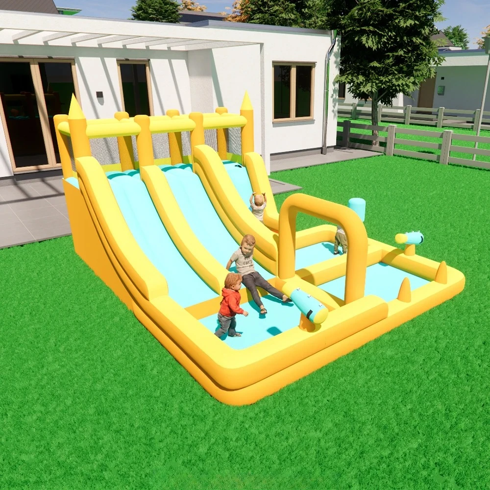

Double Slide Castle Inflatable Water Play Bouncer