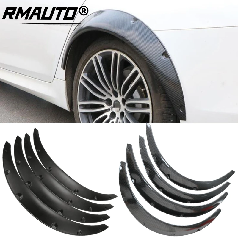 RMAUTO 80cm 89cm Flexible Car Extra Wide Body Wheel Arches Mudguards Fender Flares Mud Flap Splash Guard Car Accessories