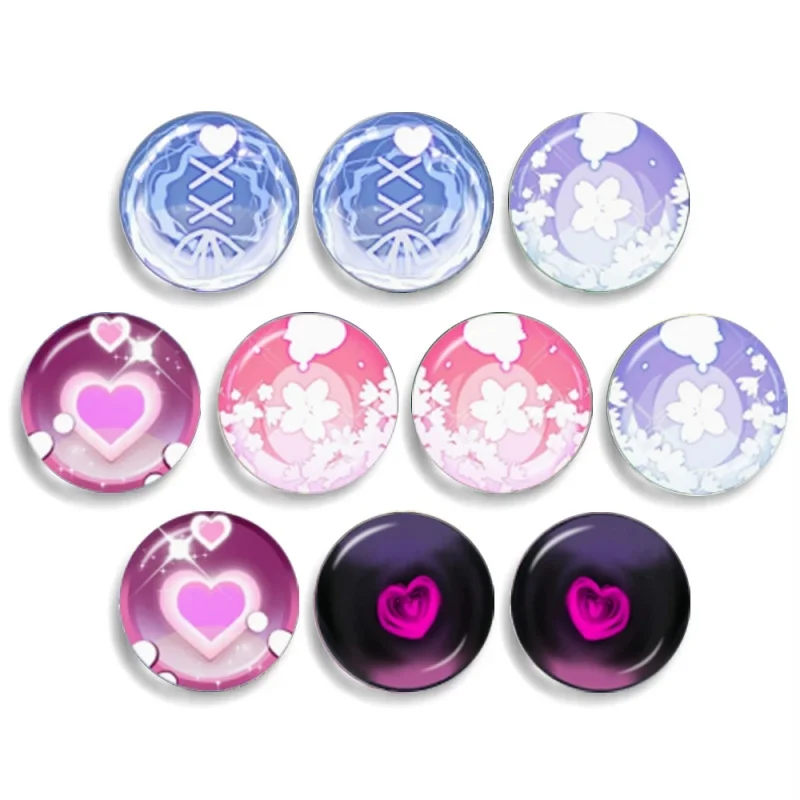 Beautiful Sakura 12MM-30MM Doll Glass Eye Round Dragon Cat Eyes Pupil Glass DIY Accessories Chips Suitable For Blyth The Doll ﻿