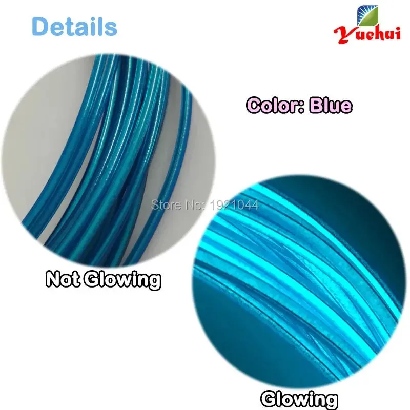 1-25Meter El Koud Licht 10 Kleur Optioneel Lichtgevend Neonlicht 1.3Mm El Draadverlichting Voor Bar Gloeiend Feest Vakantie Doe-Het-Zelf Decoratie