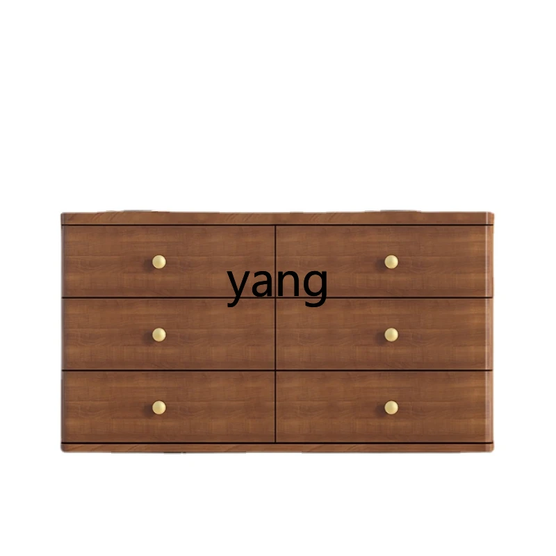 Yhl Solid Wood Chest of Drawers Simple Sitting Room Cabinet Storage Cabinet Storage Organizer Cabinet