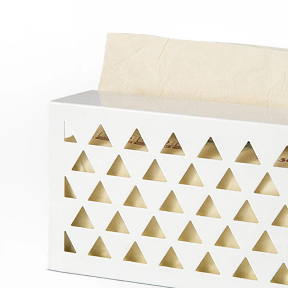 1 pc Eisen Kunst Tissue Box Robuste Hohl Metall Papier Halter Für Home Office Hotel Decor Serviette Lagerung Container Handtuch