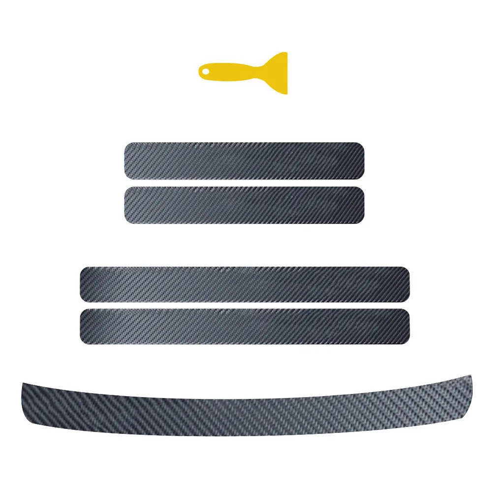 

Комплект защитных накладок на пороги автомобиля, высококачественные, устойчивые к царапинам, с неразрушающей установкой, декоративные, универсальные для всех моделей